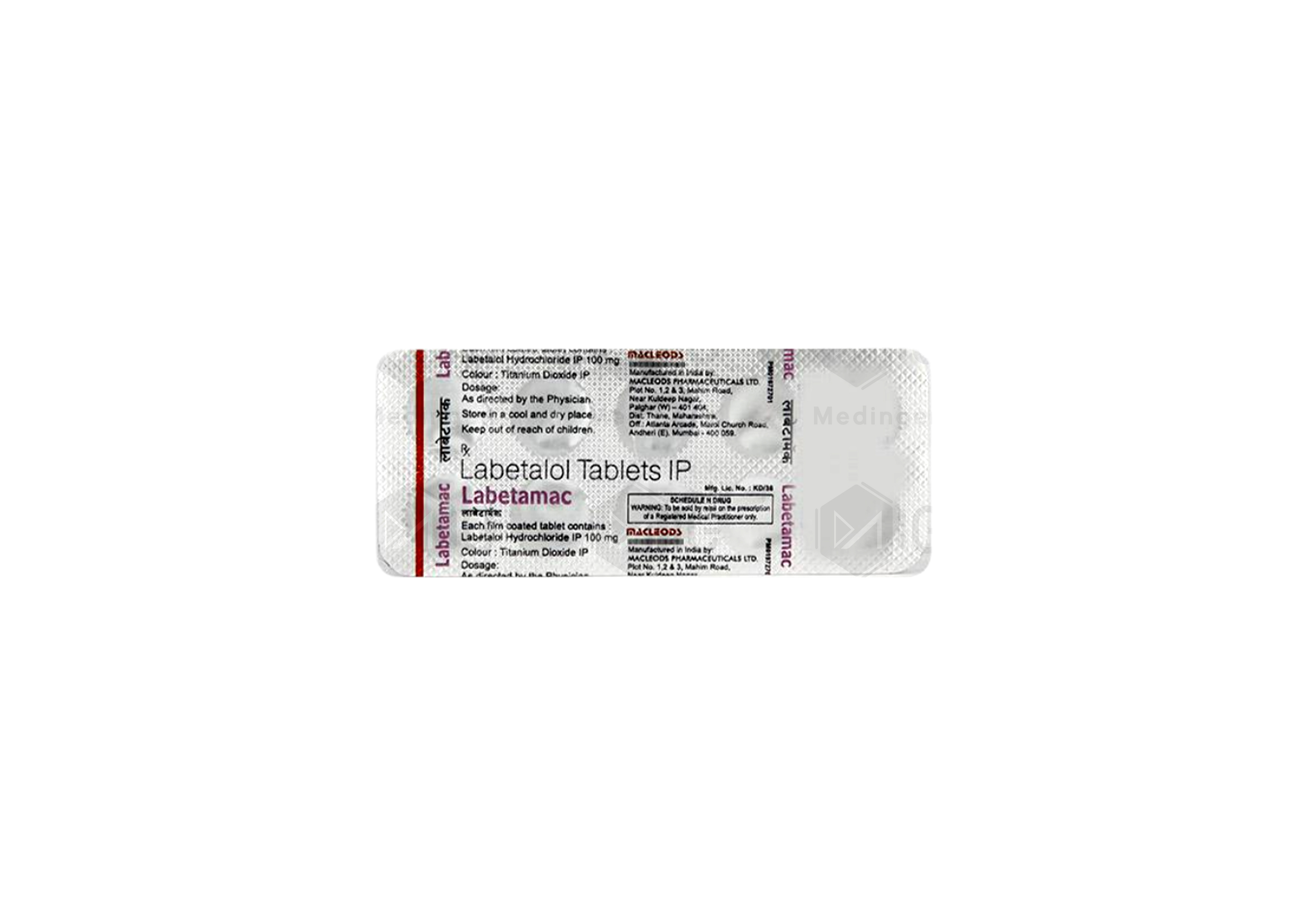 LABETAMAC 100MG